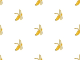 Obraz premium Banana pattern Background. flat illustration banana background. seamless pattern banana. banana cute illustration background.