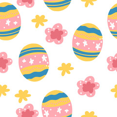 Easter pattern. Seamless Easter vector pattern for decoration