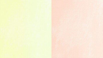 Fototapeta premium Abstract background featuring a solid light green color field beside a textured peach color field, useful for design projects