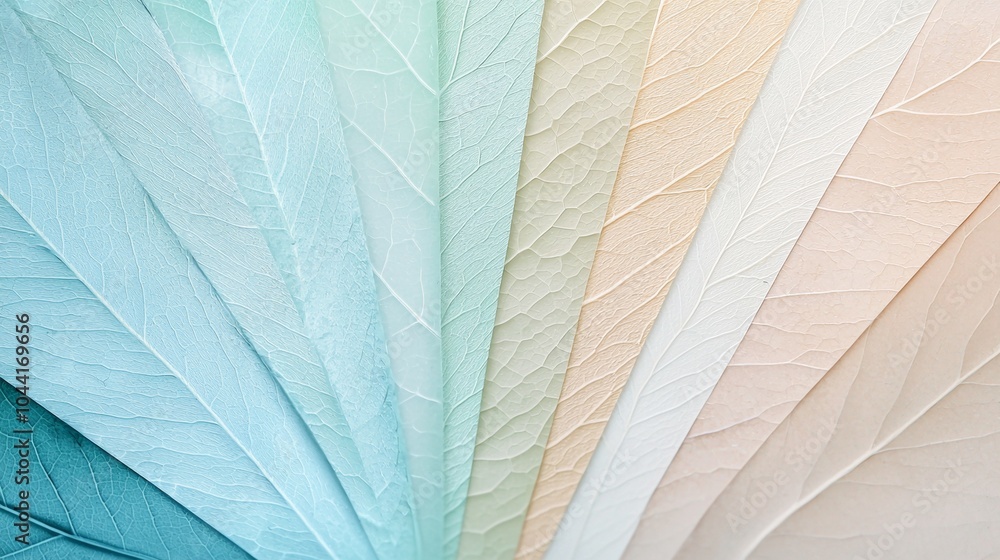 Poster macro photograph of skeleton leaves creating a beautiful and delicate pattern, showcasing the intric