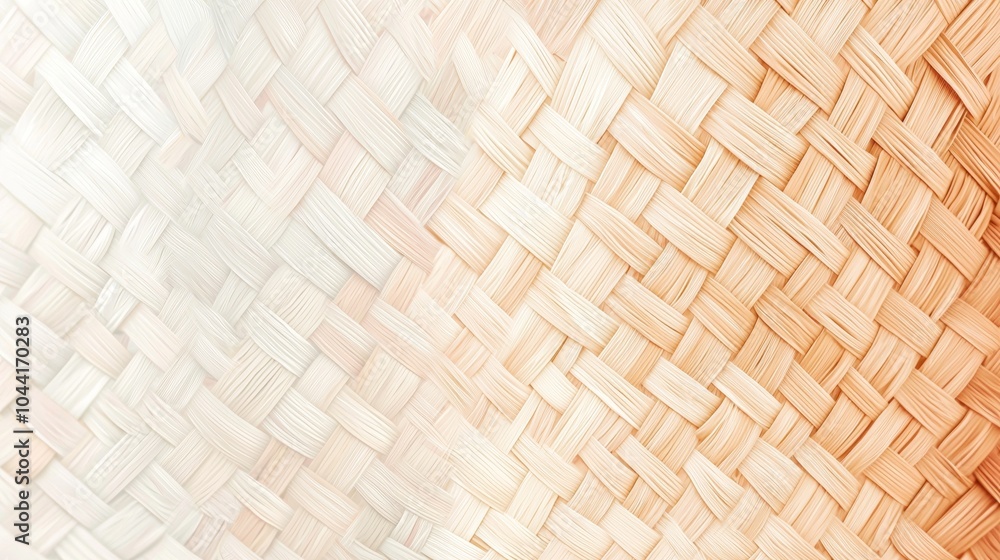 Poster interlaced straw strands are forming a detailed pattern, creating a warm and organic background with