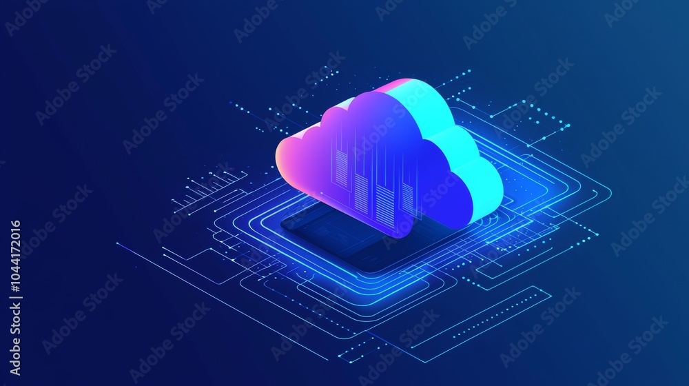 Poster the cloud architecture platform is based on the internet infrastructure concept. the background is a