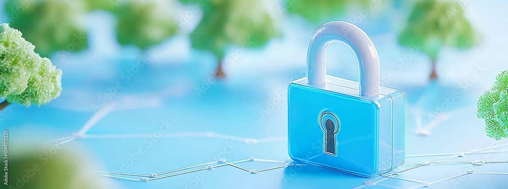 Poster cloud computing protects the business network online against attacks by hackers by encrypting the da