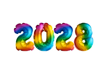 Balloon number 2028 for happy new year - New Year's Eve Celebration