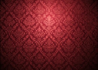 Dark Red Wallpaper Background with Elegant Texture for Home Decor and Design