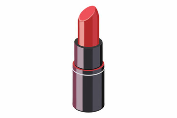 Close up of a lipstick on white background