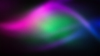 A vibrant abstract gradient blending shades of green, pink, purple, and blue, featuring a grainy texture, ideal for modern backgrounds and wallpapers