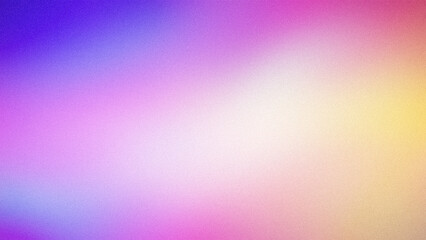 A soft abstract gradient blending pink, purple, yellow, and white hues with a subtle grainy texture, ideal for bright and modern 4K wallpapers, banners, and creative designs