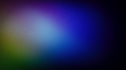 Obraz premium A vibrant abstract gradient blending deep blue, purple, and green hues with a grainy texture, perfect for striking 4K wallpapers, banners, and modern creative designs