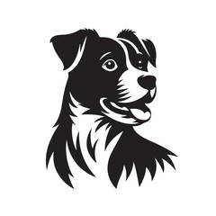 Fototapeta premium Dog silhouette vector design eps