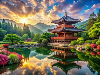 Fototapeta premium High Resolution Nature Backgrounds Featuring Stunning Architectural Photography in Natural Settings
