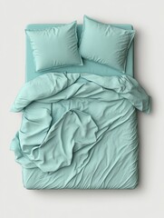 Contemporary Bedding Set on White Background