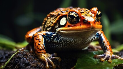 Low Light Toad Frog on White Background - High-Quality PNG Cutout