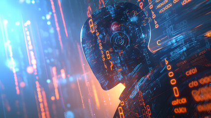 Abstract artificial intelligence concept background