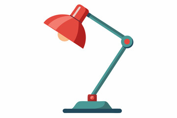 Table lamp Isolated object on a white background vector illustration 
