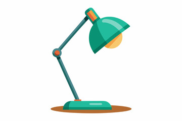 Table lamp Isolated object on a white background vector illustration 