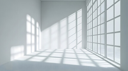 Fototapeta premium White space under light and shadow