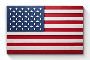 Minimalist 4th of July Celebration with United States Flag Banner for Independence Day Festivities