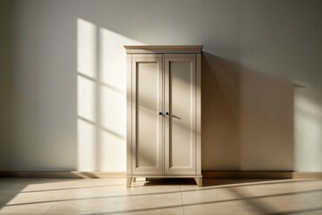 Fototapeta premium Minimalist Armoire Silhouette Design for Elegant Home Decor and Interior Styling