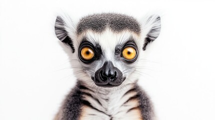Obraz premium Galaxy-Eyed Lemur: A Unique Animal Portrait