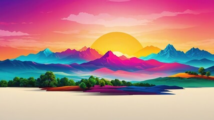 "Statistical Infographic with Colorful Silhouette Designs"