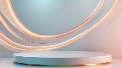 Simple and stylish round booth