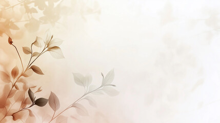 Fototapeta premium Elegant watercolor background blending delicate floral patterns and smooth hues