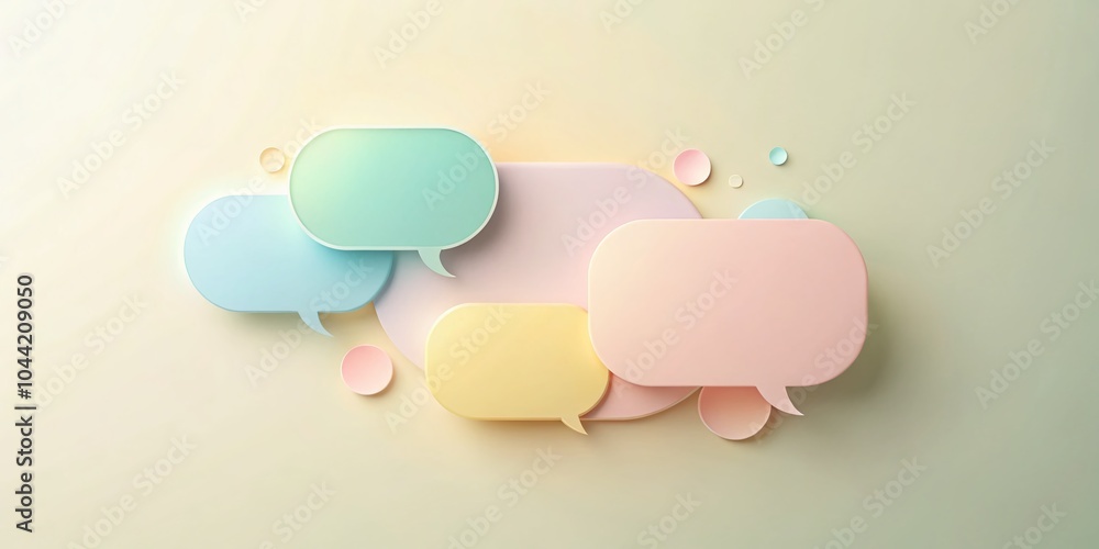 Poster minimalist speech bubble design elements for modern ui aesthetic