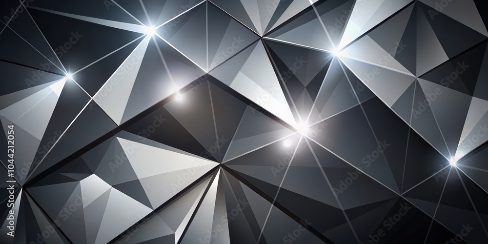 Aufkleber modern minimalist black and white abstract geometric background with diagonal lines and 3d gradient 