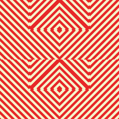 Fototapeta premium Rhombuses ornament. Seamless checks pattern. Diamonds backdrop. Tiles wallpaper. Ethnic motif. Geometric background. Digital paper. Geometrical textile print. Abstract web design. Vector artwork.