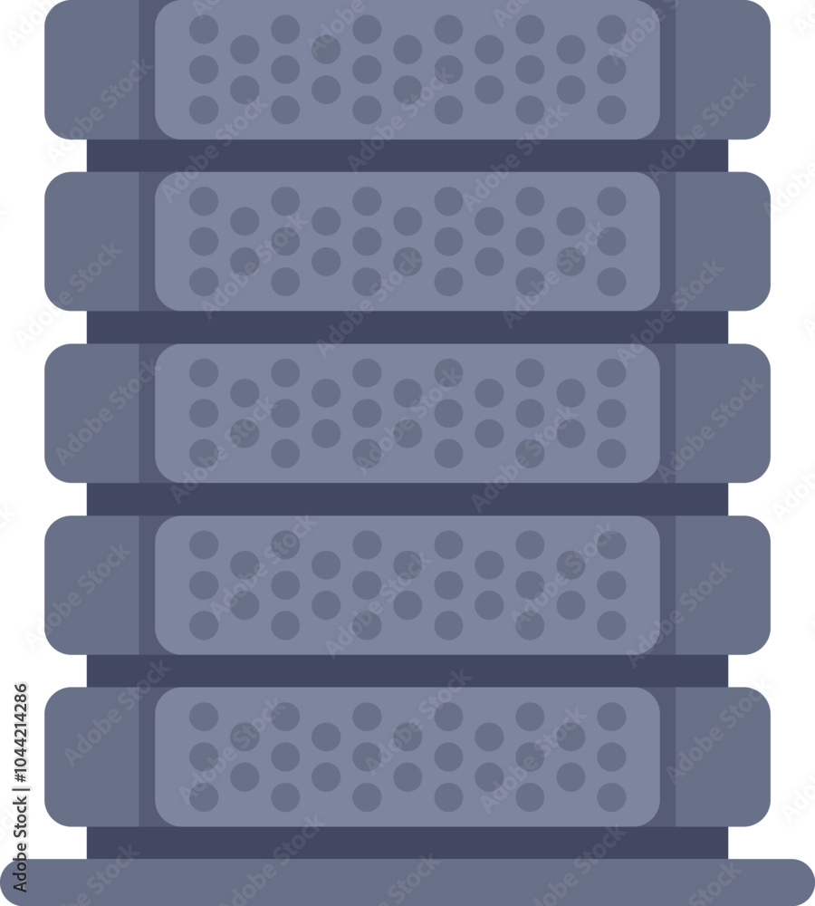 Aufkleber server rack is storing digital information for data center processing power