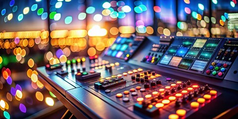 Multi-Resolution Color Control Panel with Bokeh Effect for Motion Layout Design