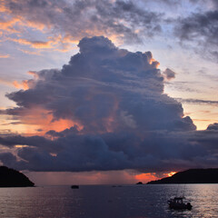 Atardecer en bahia de Zihuatanejo..