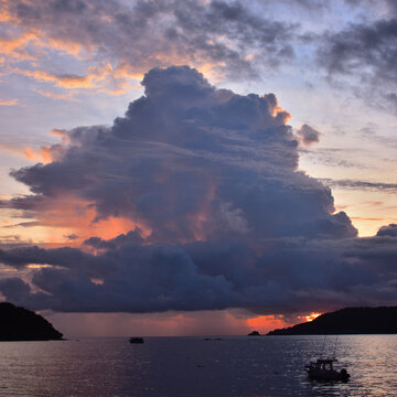 Atardecer en bahia de Zihuatanejo..