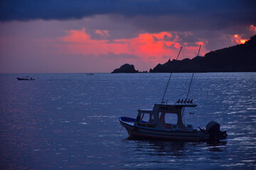 Atardecer en bahia de Zihuatanejo..