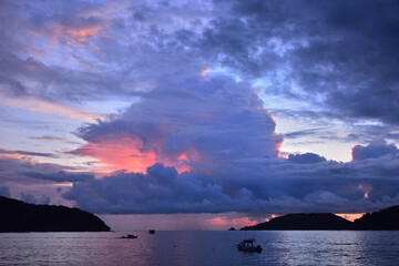 Atardecer en bahia de Zihuatanejo..