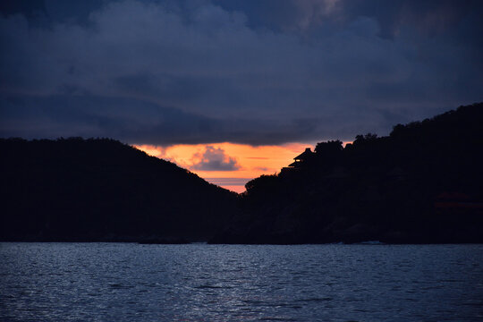Atardecer en bahia de Zihuatanejo..