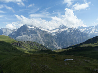 Aerial Journey Over The Cliff First Walk, Grindelwald, Switzerland
