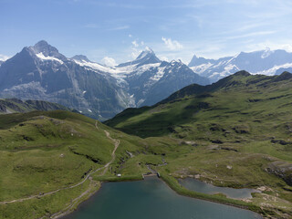 The Cliff First Walk Path in Grindelwald, Switzerland &ndash; Captured from Above