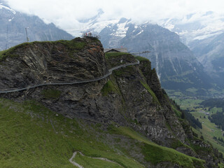 Breathtaking Views of The Cliff First Walk, Grindelwald, Switzerland