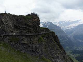 Grindelwald's Scenic Cliff First Walk, Switzerland &ndash; Aerial Perspective