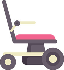 Modern electric wheelchair providing independent mobility, empowering individuals with disabilities to navigate their surroundings with ease