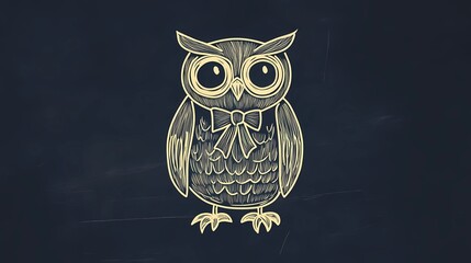 Anthropomorphic animal educator standing at a chalkboard, giving a lesson to students, ideal for school and academic-themed visuals.