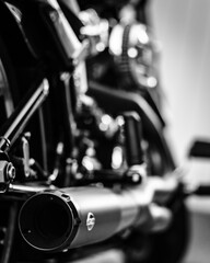 Obraz premium San Francisco motorcycle exhaust 