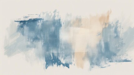 Modern Minimalist Book Cover with Stylized Brushstrokes and a Subtle Gradient Background。 A subtle gradient from light blue to dark beige illuminates the background. 

