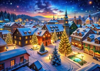 Naklejka premium Stunning Architectural Christmas Wallpaper Backgrounds for Free Download