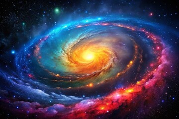 Obraz premium Stunning Galaxy View with Stars and Nebulae in Night Sky for Cosmic Exploration