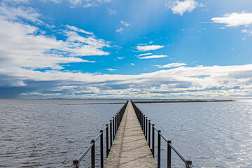 Obraz premium 秋の野付半島の風景