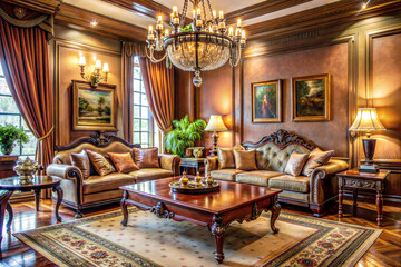 Elegant Traditional Living Room