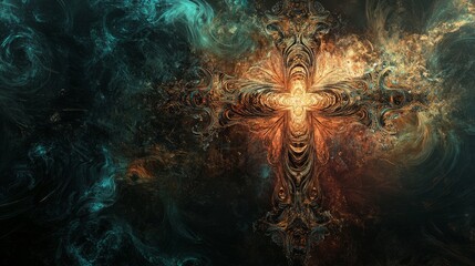 old cross pattern.grunge